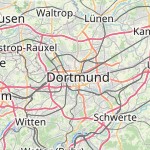 Peta lokasi: Dortmund, Jerman untuk keperluan jadwal sholat