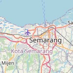 Peta lokasi: Semarang Barat, Indonesia untuk keperluan jadwal sholat