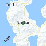 Peta lokasi: Namhae, Korea Selatan