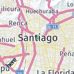 Peta lokasi: Santiago, Cile