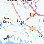 Peta lokasi: Bagan Serai, Malaysia