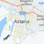 Peta lokasi: Nursultan, Kazakhstan