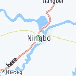 Peta wilayah Ning Bo, Cina