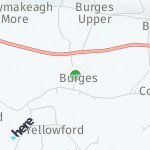 Peta lokasi: Burges, Irlandia