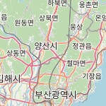Peta lokasi: Yangsan, Korea Selatan