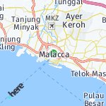 Peta lokasi: Melaka, Malaysia