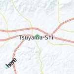 Peta lokasi: Tsuyama-Shi, Jepang