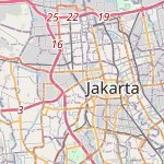 Peta lokasi: Cideng, Indonesia untuk keperluan jadwal sholat