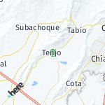 Peta lokasi: Tenjo, Kolombia