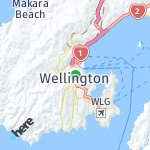 Peta lokasi: Wellington, Selandia Baru