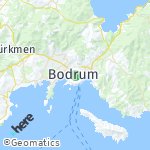 Peta lokasi: Bodrum, Turki