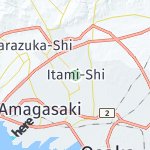Peta lokasi: Itami-Shi, Jepang