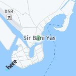 Peta lokasi: Sir Bani Yas, Uni Emirat Arab