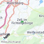 Peta lokasi: Zell im Fichtelgebirge, Jerman
