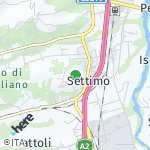 Peta wilayah Settimo, Italia