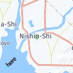 Peta lokasi: Nishio-Shi, Jepang