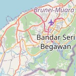 Peta lokasi: Kampung Mata-Mata, Brunei Darussalam untuk keperluan jadwal sholat