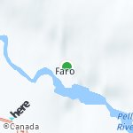 Peta lokasi: Faro, Kanada