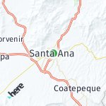 Peta lokasi: Santa Ana, El Salvador