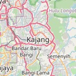 Peta lokasi: Bandar Kajang, Malaysia untuk keperluan jadwal sholat