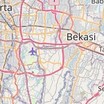 Peta lokasi: Pondok Gede, Indonesia untuk keperluan jadwal sholat