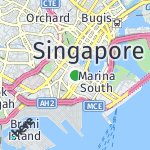 Peta lokasi: Raffles Place, Singapura