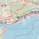 Peta lokasi: Hyogo-Ku, Jepang untuk keperluan jadwal sholat
