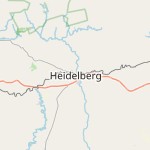 Peta lokasi: Heidelberg, Afrika Selatan untuk keperluan jadwal sholat