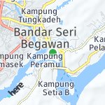 Peta lokasi: Kampung Saba Laut, Brunei Darussalam