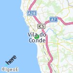 Peta lokasi: Vila do Conde, Portugal