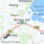 Peta lokasi: Bergen auf Rügen, Jerman