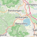 Peta lokasi: Ambarawa, Indonesia untuk keperluan jadwal sholat