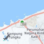 Peta lokasi: Kampung Tungku, Brunei Darussalam