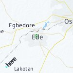 Peta lokasi: Ede, Nigeria