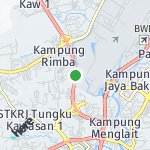 Peta lokasi: Kampung Rimba, Brunei Darussalam