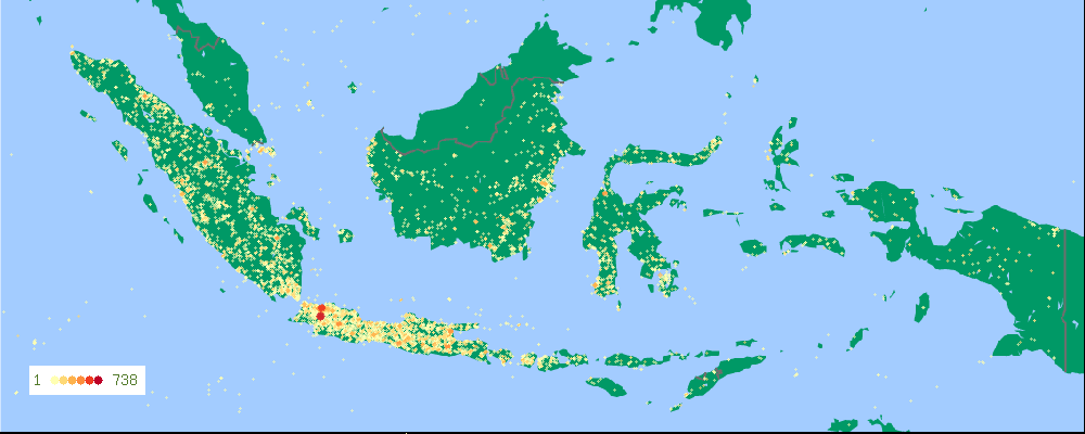 Peta unduhan jadwal solat tahunan indonesia