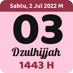 Hari Ini dalam Kalender Islam (Hijriyah) 3 Dzulhijah 1443 H  Alhabib