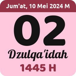 tanggal hijriyah hari ini, 2024-5-10 M, adalah 2 Dzulqaidah 1445 H