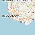 Map for location: Clapham, Barbados