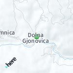 Map for location: Donja Mitrovica, North Macedonia