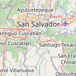 Map for location: Residencial Santorini, El Salvador