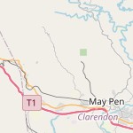 Map for location: White Chapel, Jamaica