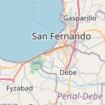 Map for location: La Romain, Trinidad and Tobago