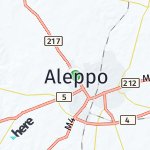 Map for location: Aleppo, Syria