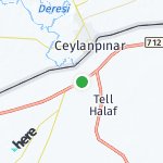 Map for location: Ra's al Ayn, Syria