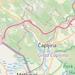 Map for location: Tribižat, Bosnia and Herzegovina