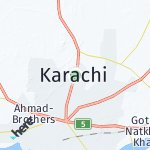 Map for location: Karachi, Pakistan