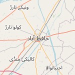 Map for location: Hafizabad, Pakistan