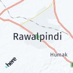 Map for location: Rawalpindi, Pakistan