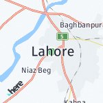Map for location: Lahore, Pakistan